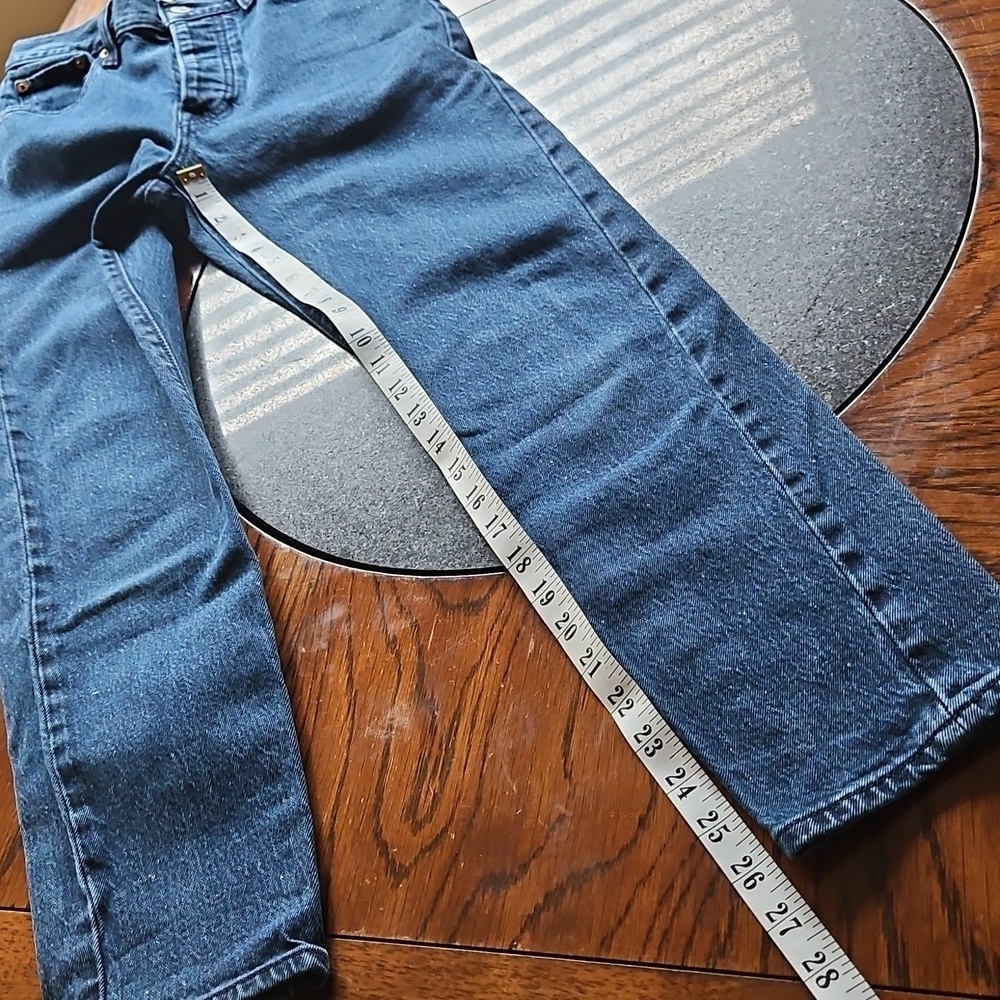 Levi's Wedgie Straight Fit Ankle Length Blue Womens Jeans Size 26 - Picture 13 of 14